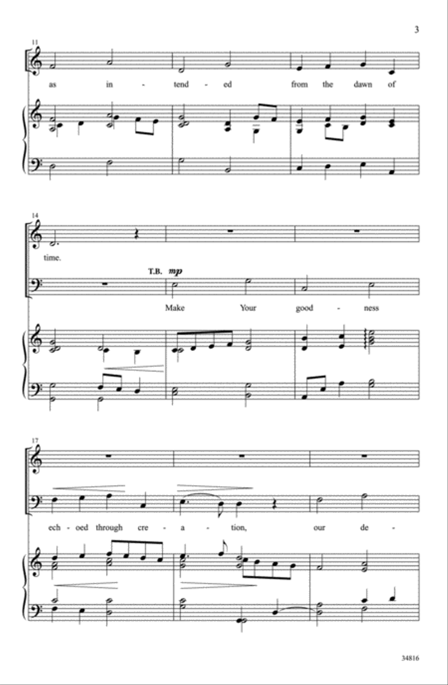 Light of God 4-Part scores gallery preview page 3
