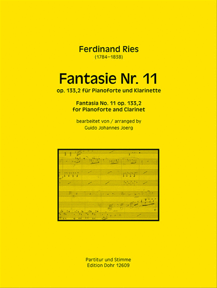 Fantasie Nr. 11 op. 133,2 (für Pianoforte und Klarinette) (über Themen aus Rossinis Oper 