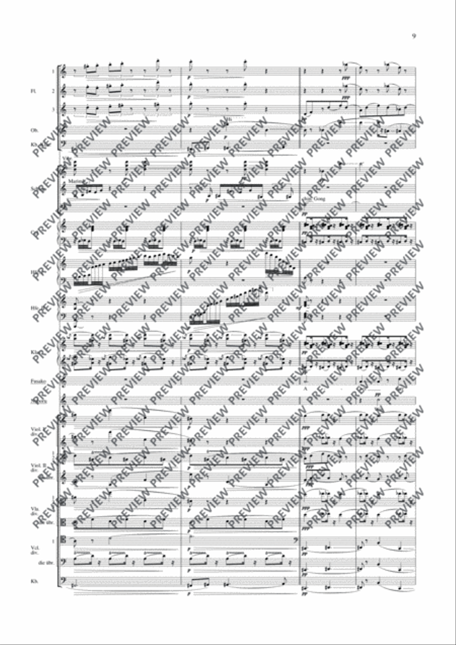 Das verratene Meer Study Score scores gallery preview page 20