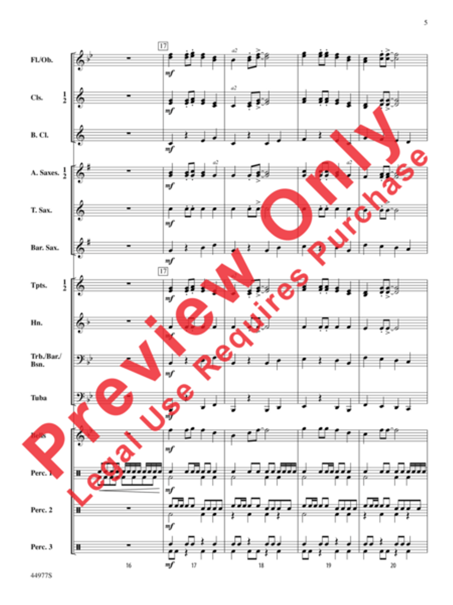 Fiesta on the Housetop Fiesta on the Housetop Concert Band scores gallery preview page 14