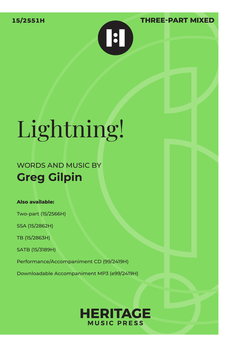 Lightning! (Digital Download) Choir scores gallery preview page 1