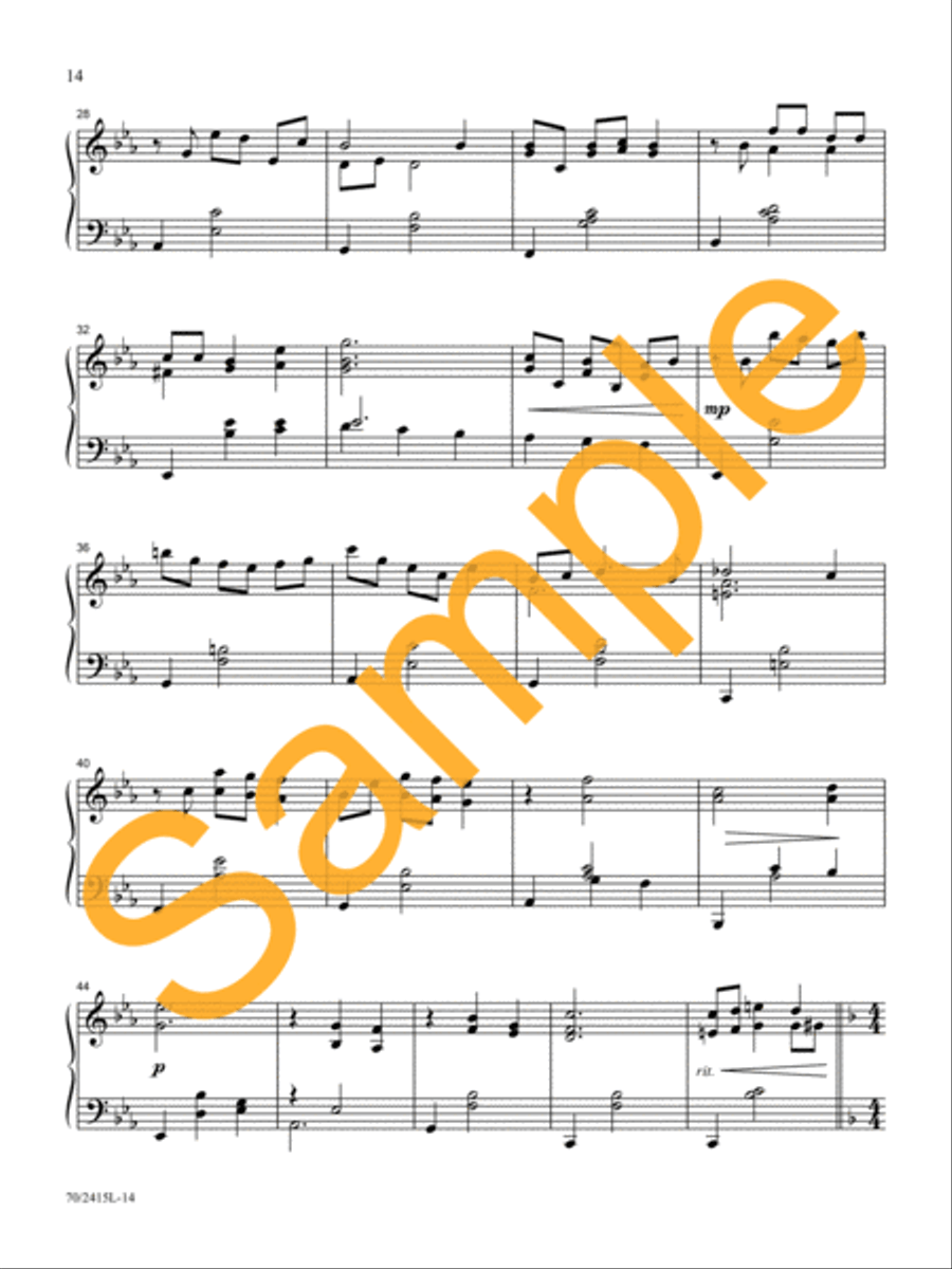 Come, Let Us Adore Him Come, Let Us Adore Him Piano Solo scores gallery preview page 12