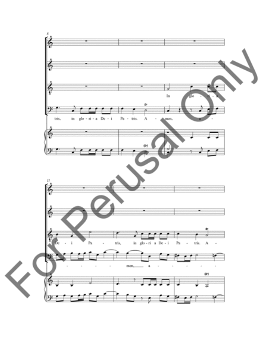 Cum Sancto Spiritu 4-Part scores gallery preview page 3
