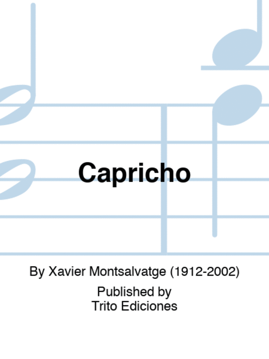 Capricho, ballet Capricho, ballet Conductor Score scores gallery preview page 1