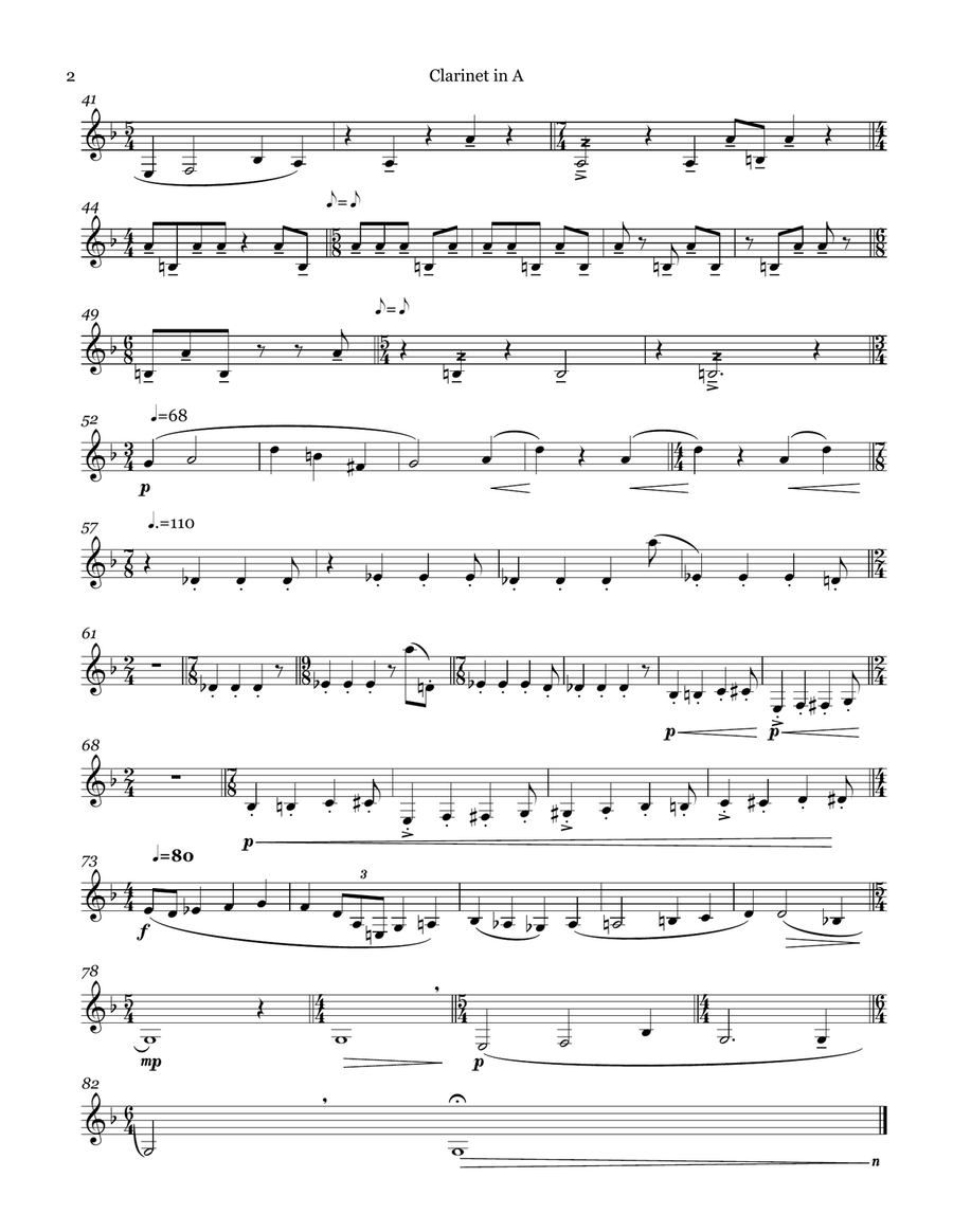 Clarinet Duet No. 1 Clarinet Duet scores gallery preview page 2