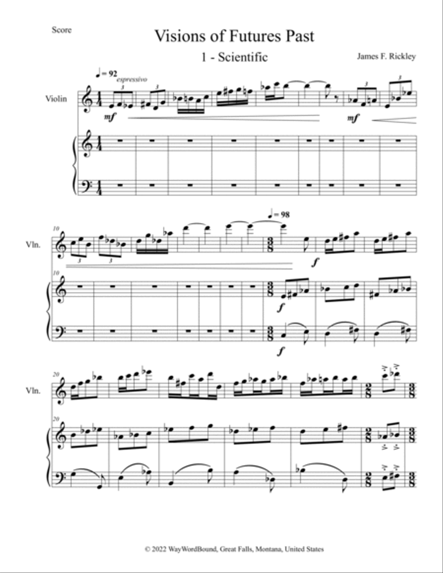 Visions of Futures Past Visions of Futures Past Violin Solo scores gallery preview page 2