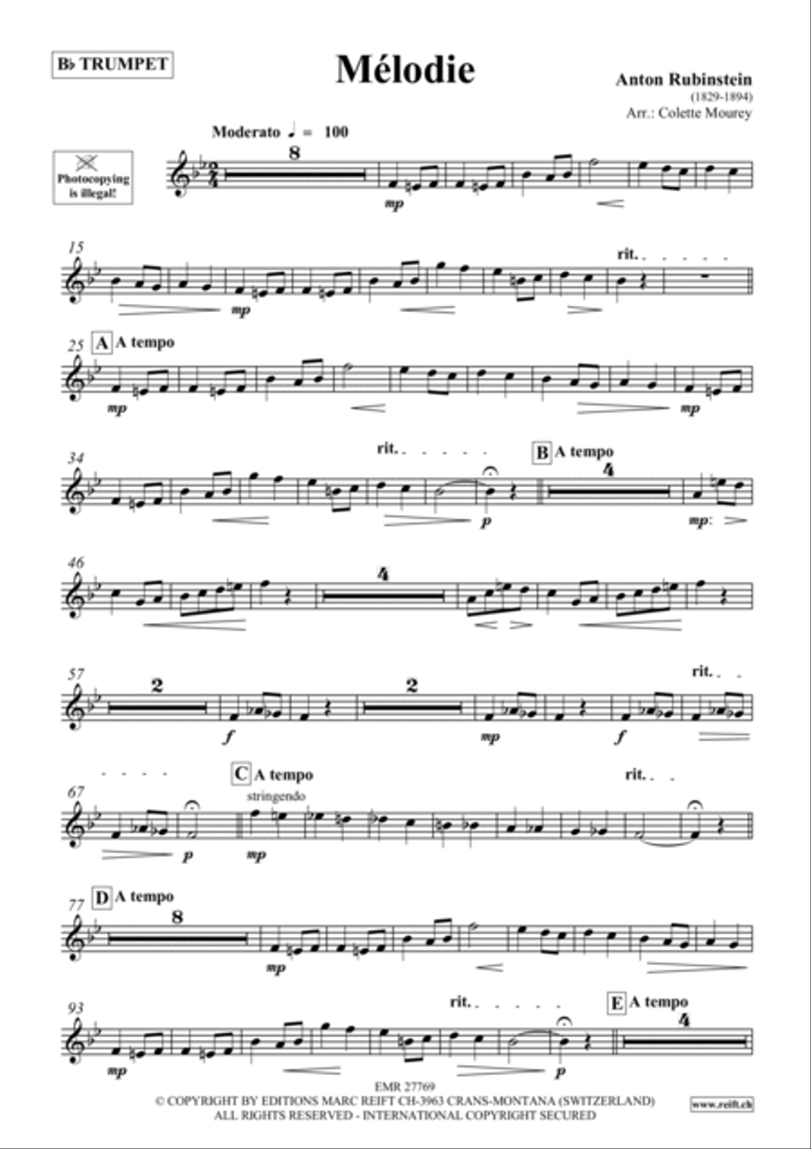 Melodie Trumpet scores gallery preview page 2