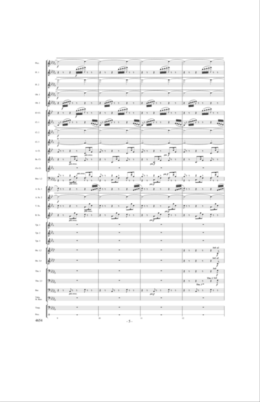Ride of the Valkyries Ride of the Valkyries Concert Band scores gallery preview page 4