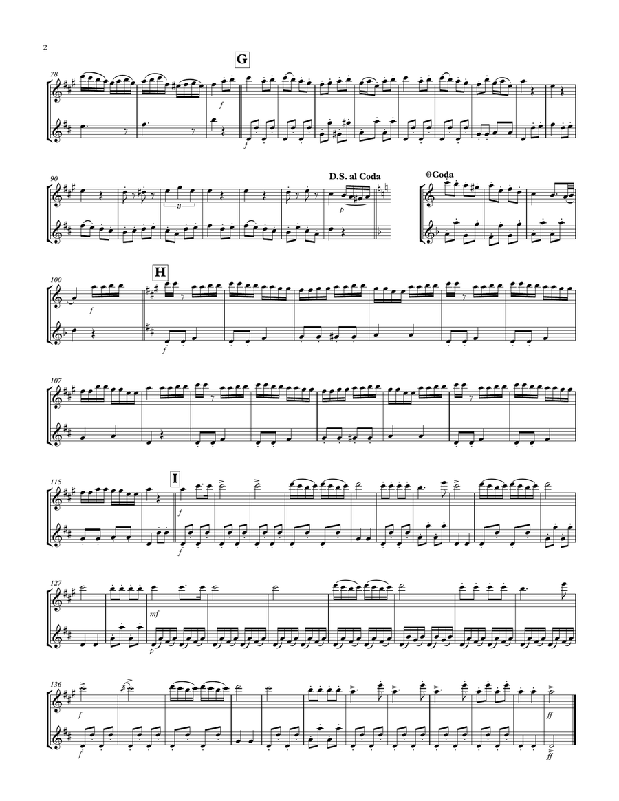 Rondo Alla Turca: Alto & Tenor Saxophone Duet Rondo Alla Turca: Alto & Tenor Saxophone Duet Woodwind Duet scores gallery preview page 2