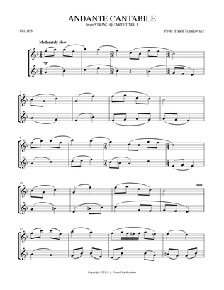 Andante Cantabile (from String Quartet No. 1)