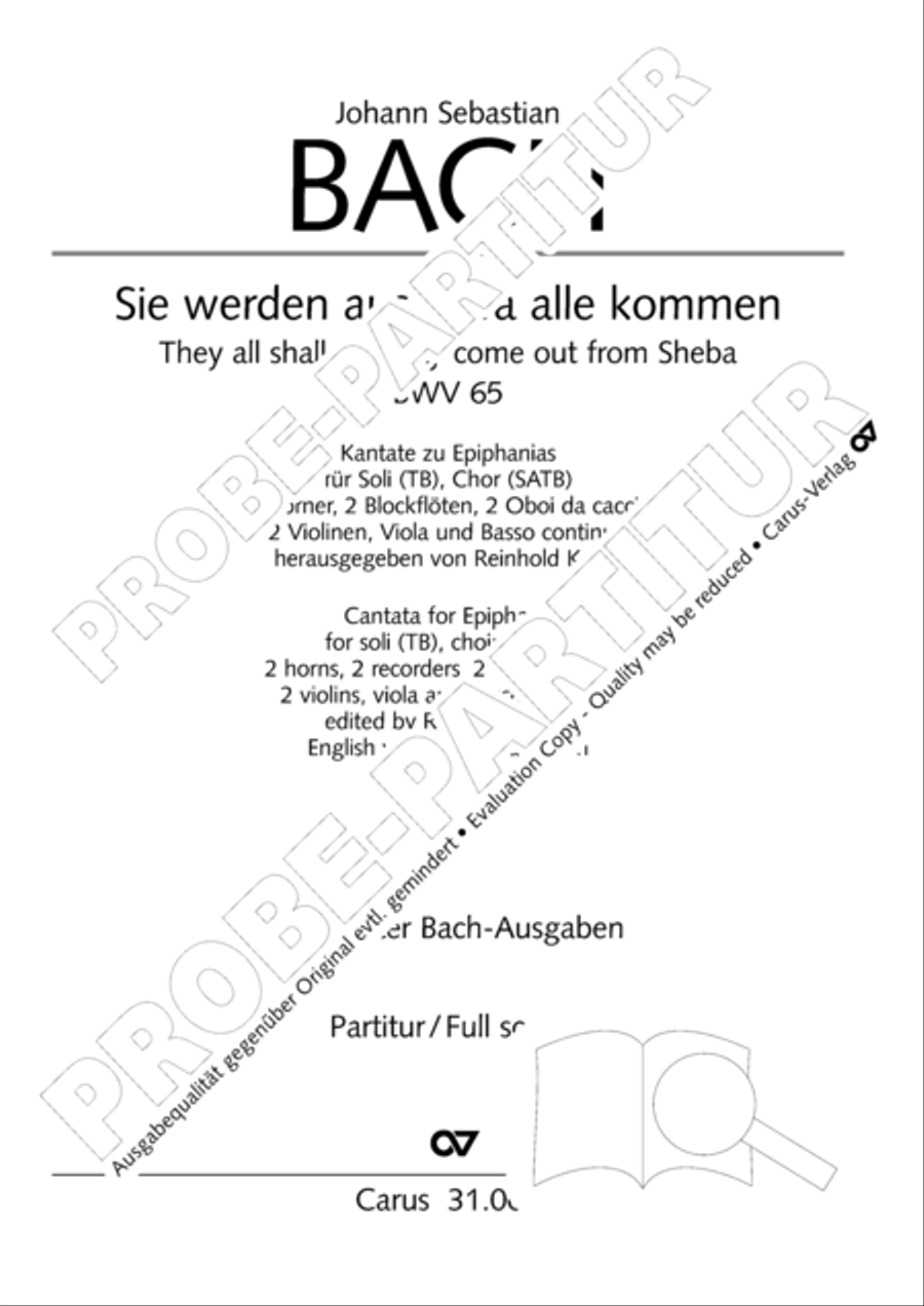 They all shall day come out from Sheba (Sie werden aus Saba alle kommen) TB scores gallery preview page 2