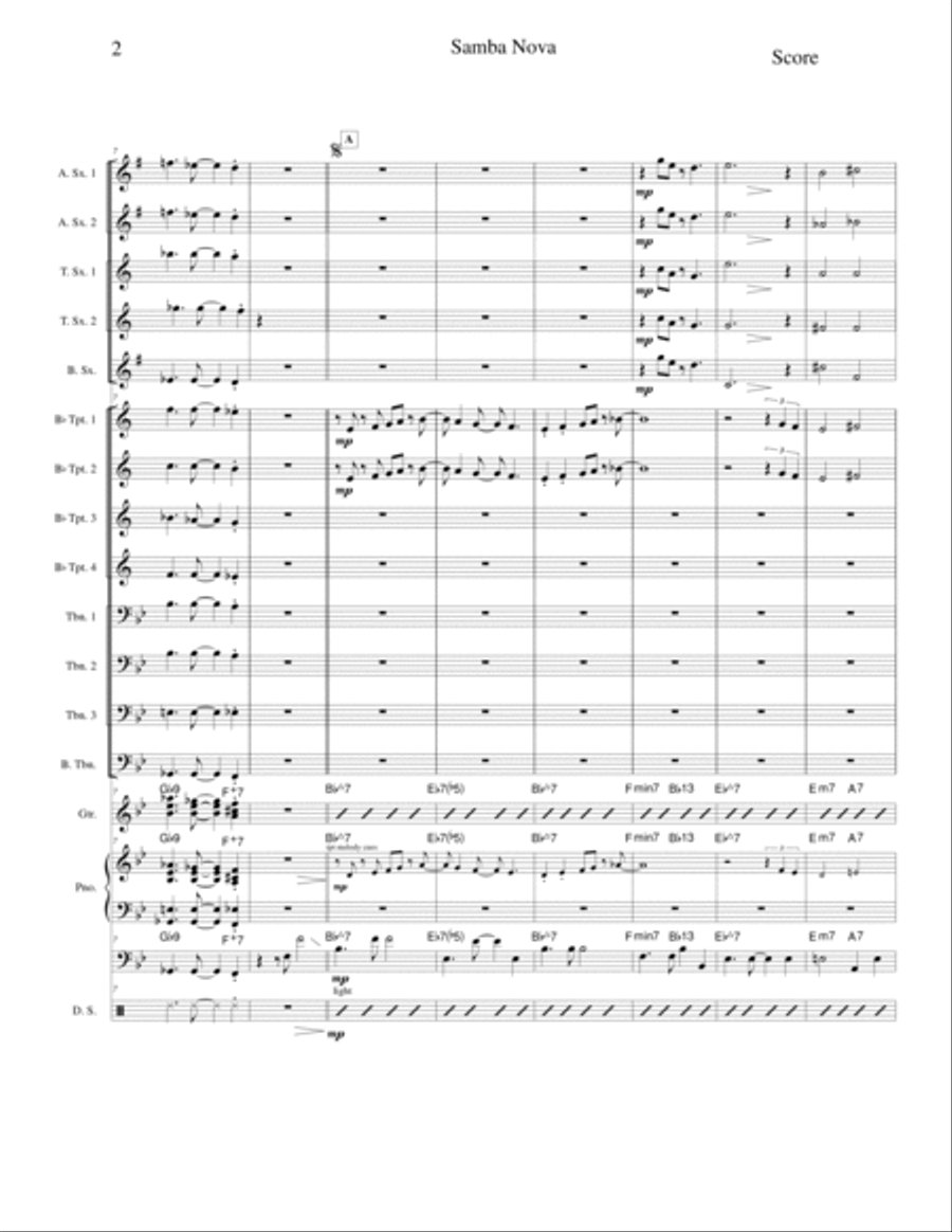 Samba Nova Samba Nova Jazz Ensemble scores gallery preview page 3