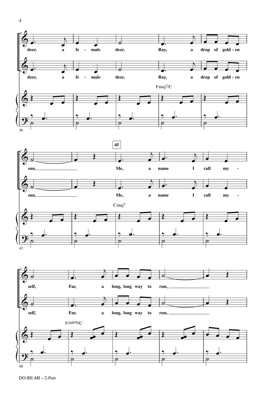Do-Re-Mi (arr. Roger Emerson) 2-Part scores gallery preview page 3