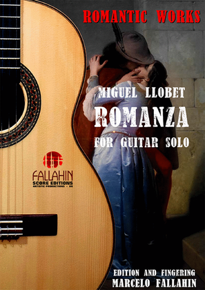 Book cover for ROMANZA - MIGUEL LLOBET - FOR GUITAR SOLO