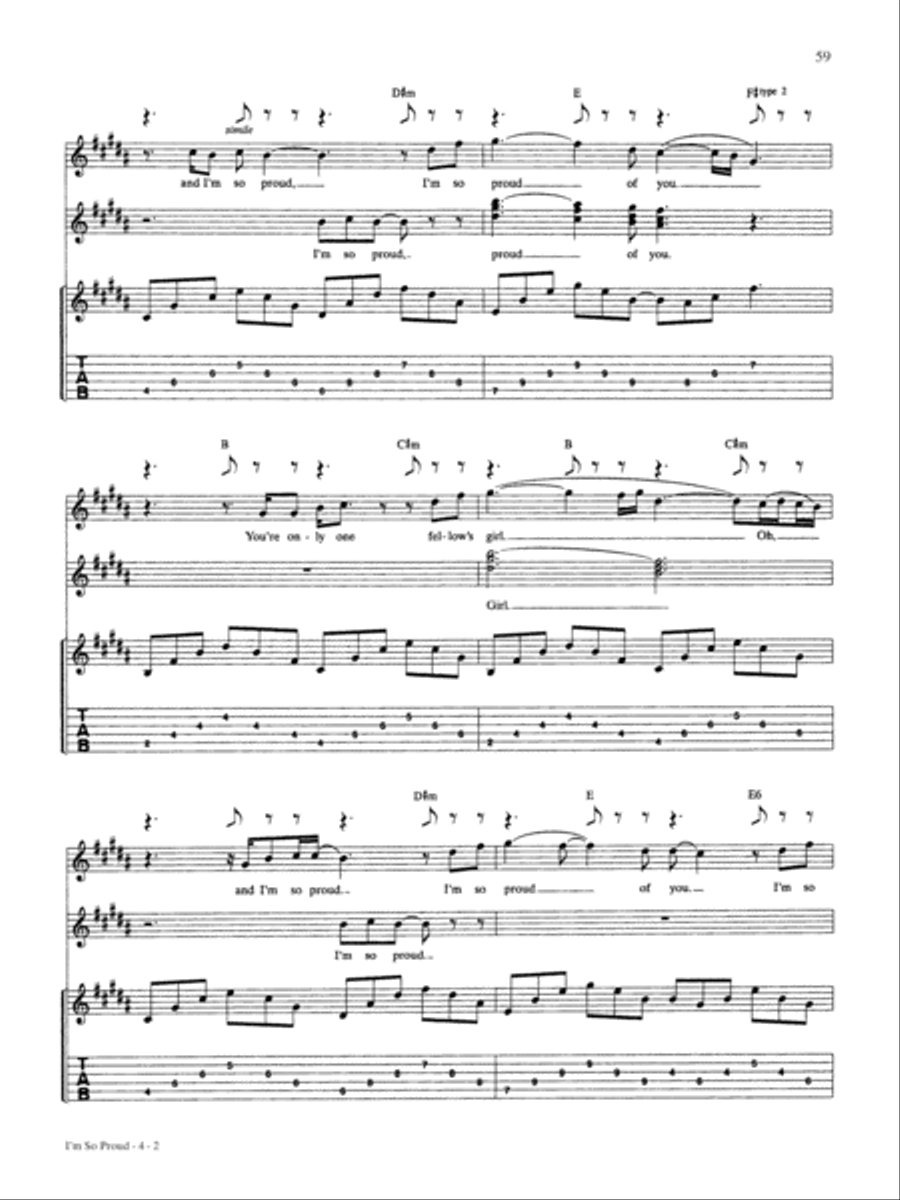 I'm So Proud I'm So Proud Guitar Tablature scores gallery preview page 2