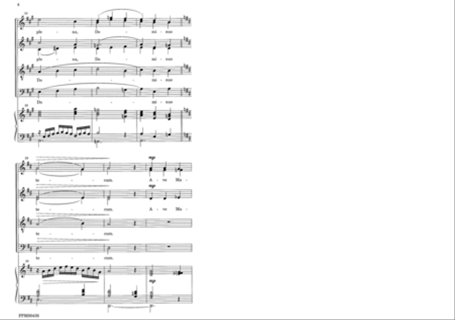 Ave Maria 4-Part scores gallery preview page 7