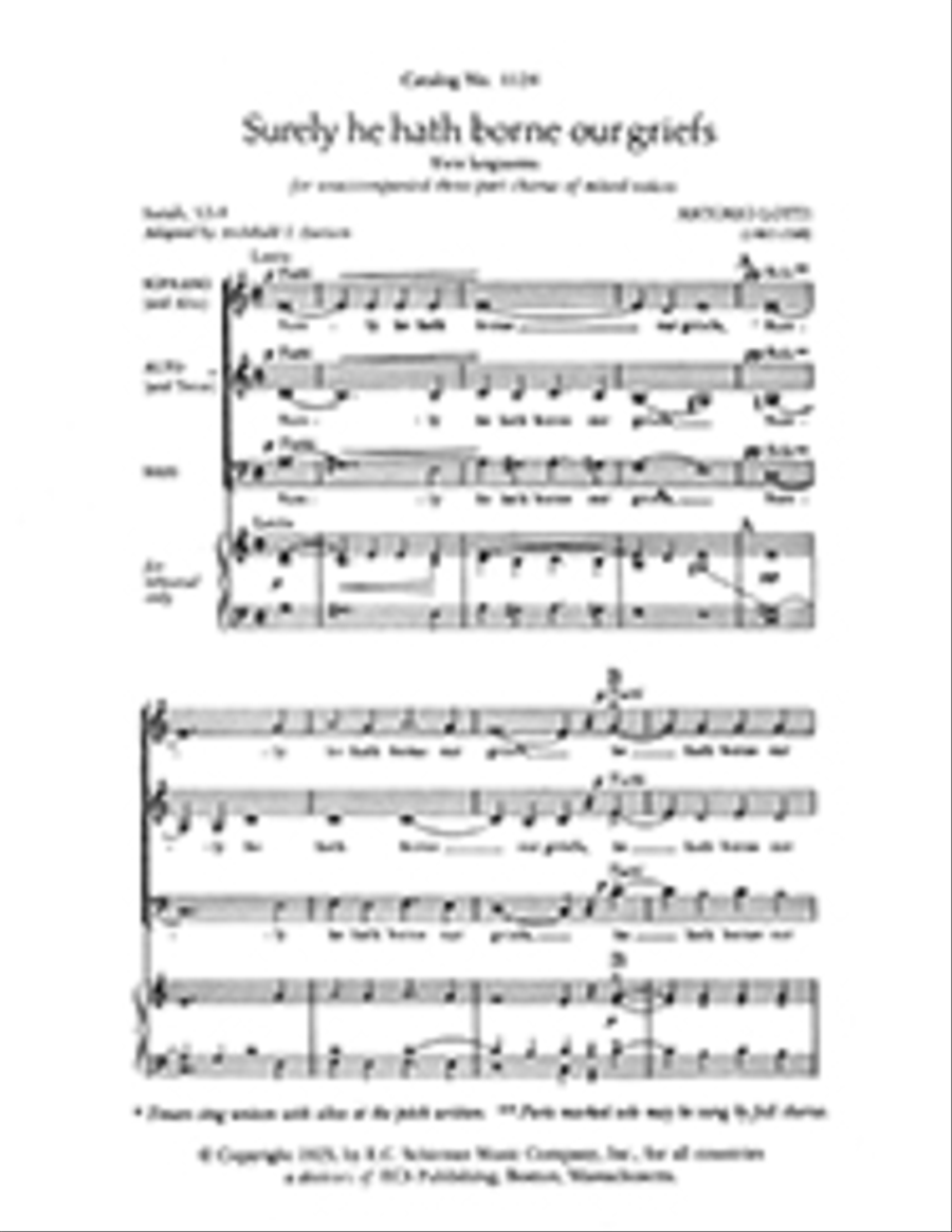 Surely He Hath Borne Our Griefs ATB scores gallery preview page 1