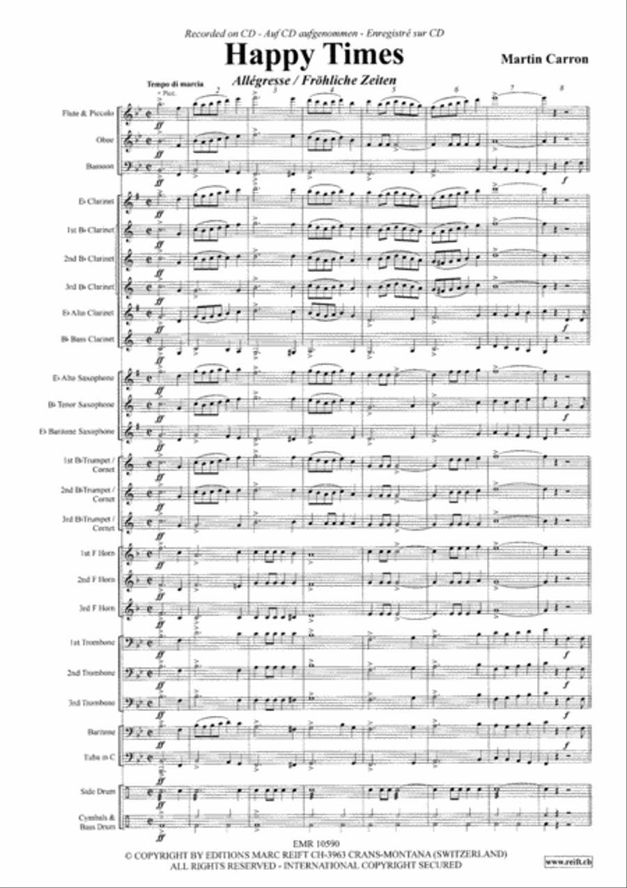 Happy Times Concert Band scores gallery preview page 4