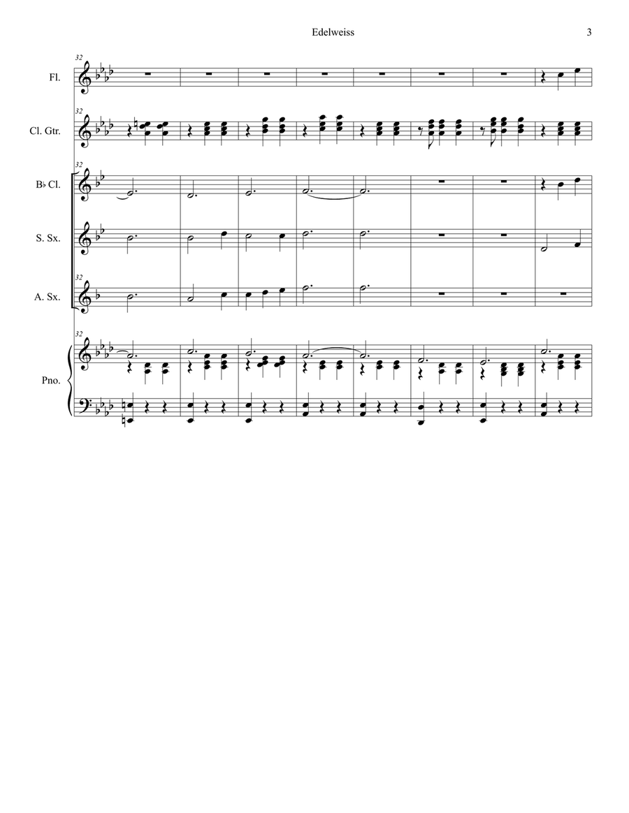 Edelweiss Woodwind Duet scores gallery preview page 3