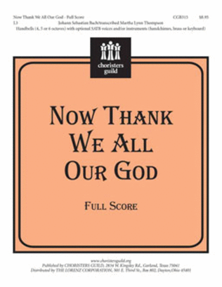 Now Thank We All Our God - Full Score