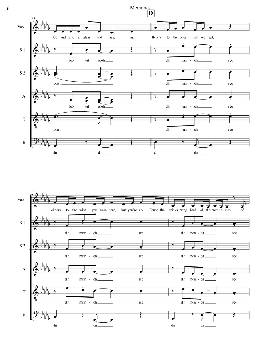 Memories Memories Divisi scores gallery preview page 6