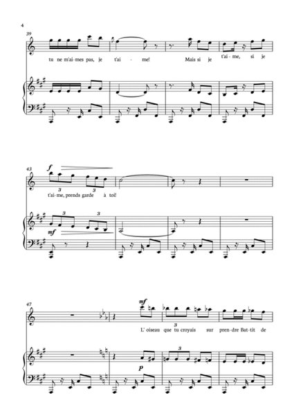 Habanera from Carmen for Oboe D'amore with piano. image number null