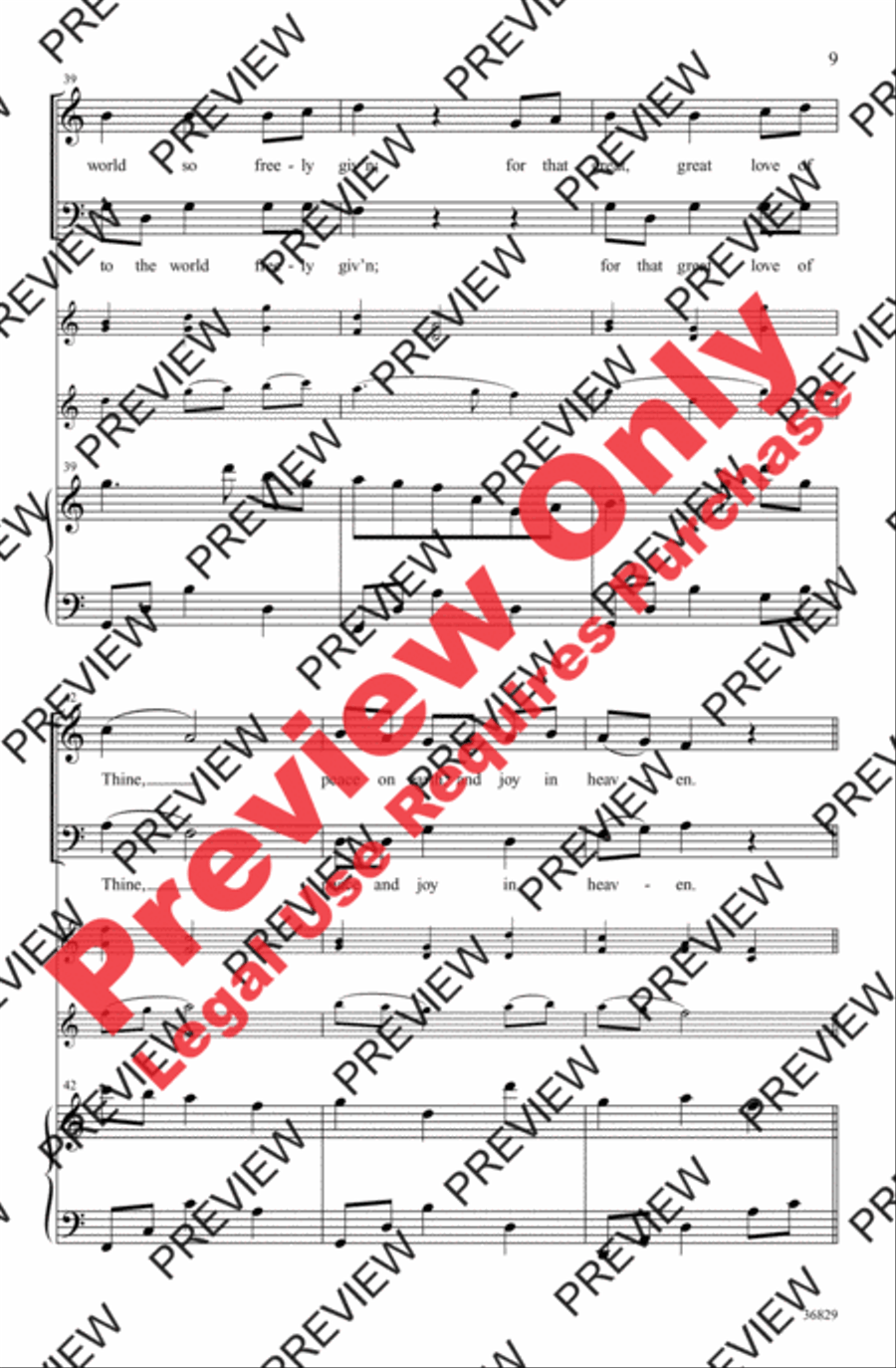 For the Beauty of the Earth 3-Part scores gallery preview page 9
