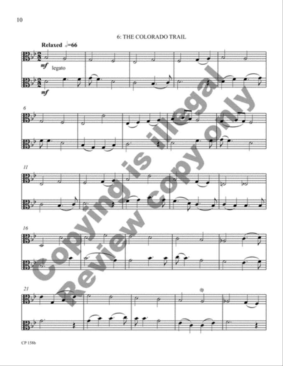Cowboy Suite (Viola Version) Viola scores gallery preview page 8