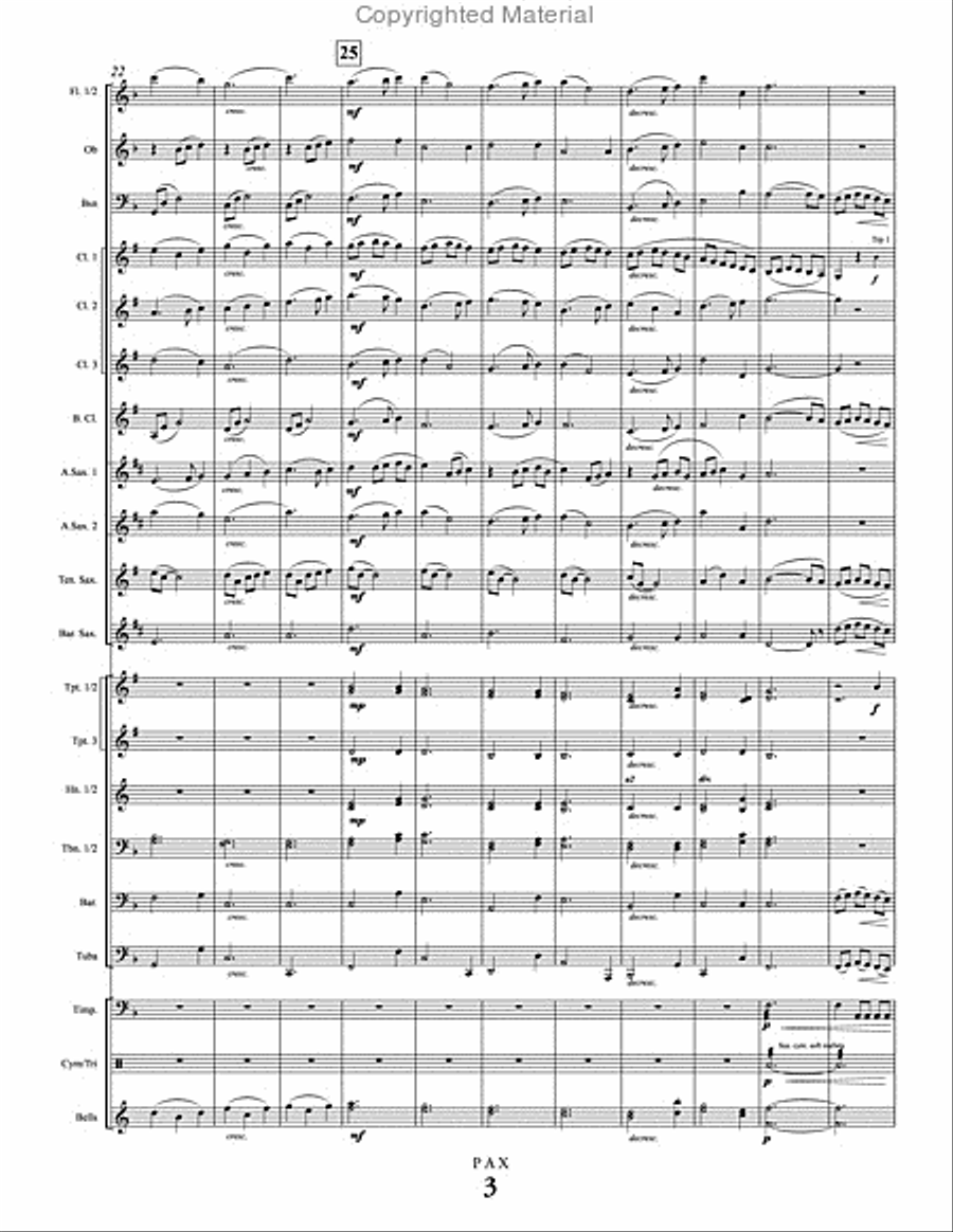Pax Concert Band scores gallery preview page 4