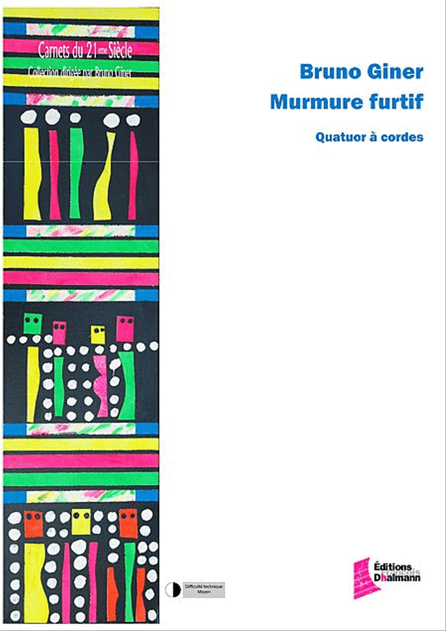Murmure furtif. Conducteur et parties. Set of Parts scores gallery preview page 1