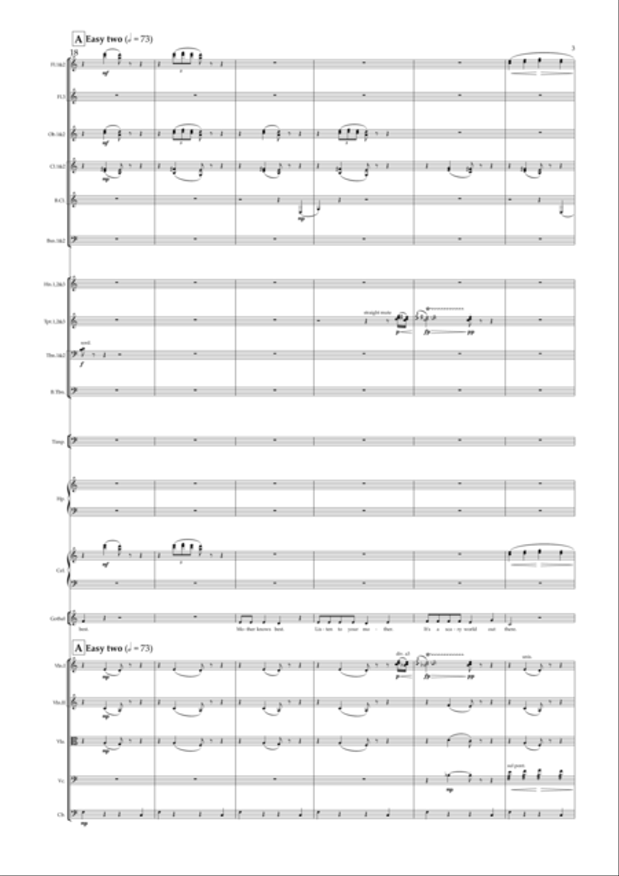 Mother Knows Best Full Orchestra scores gallery preview page 3