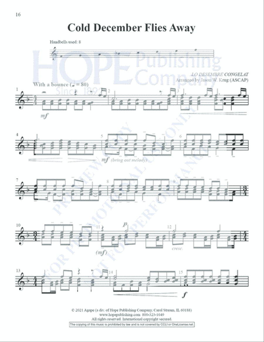 Small-ER But Mighty, Vol. 1 for Christmas Repoducible Handbell Choir scores gallery preview page 17
