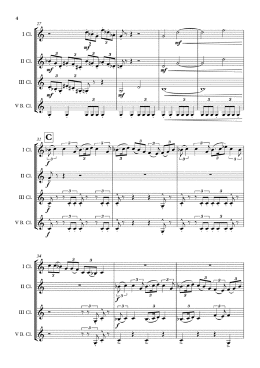 This Is Berk Clarinet Quartet scores gallery preview page 5