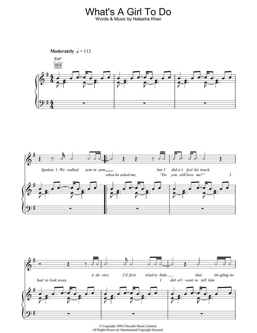What's A Girl To Do Acoustic Guitar scores gallery preview page 1