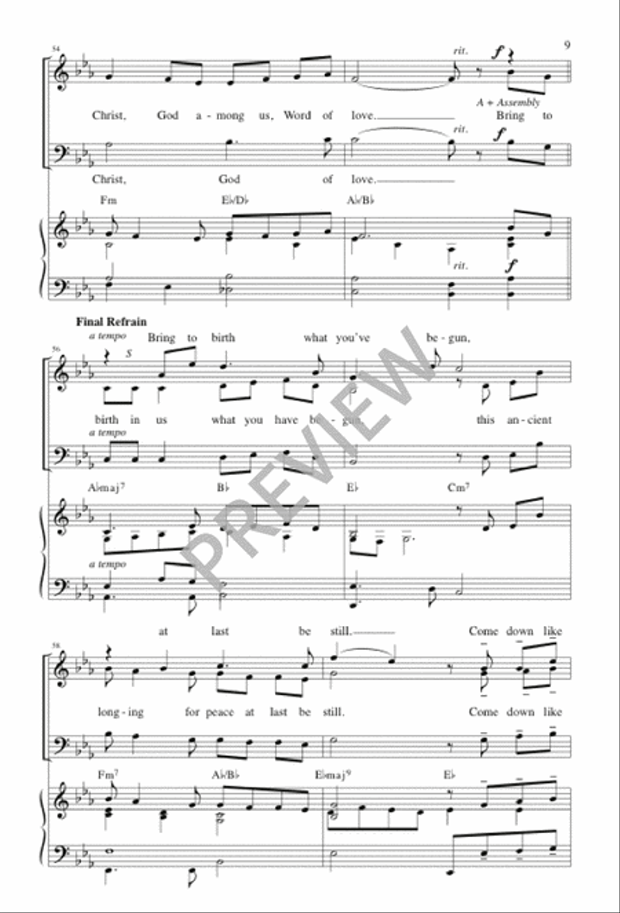 The Wilderness Awaits You 3-Part scores gallery preview page 9