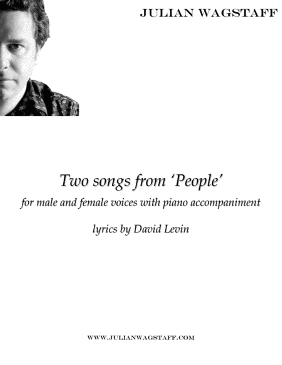 Two Songs from 'People' - for male and female voice with piano accompaniment Voice scores gallery preview page 1