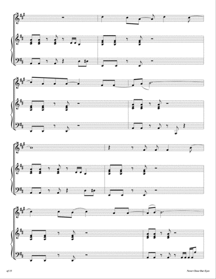 Never Close Our Eyes Never Close Our Eyes Horn scores gallery preview page 5