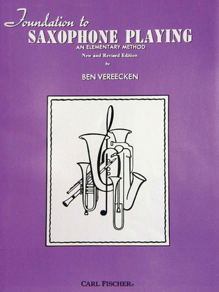 Book cover for Foundation to Saxophone Playing