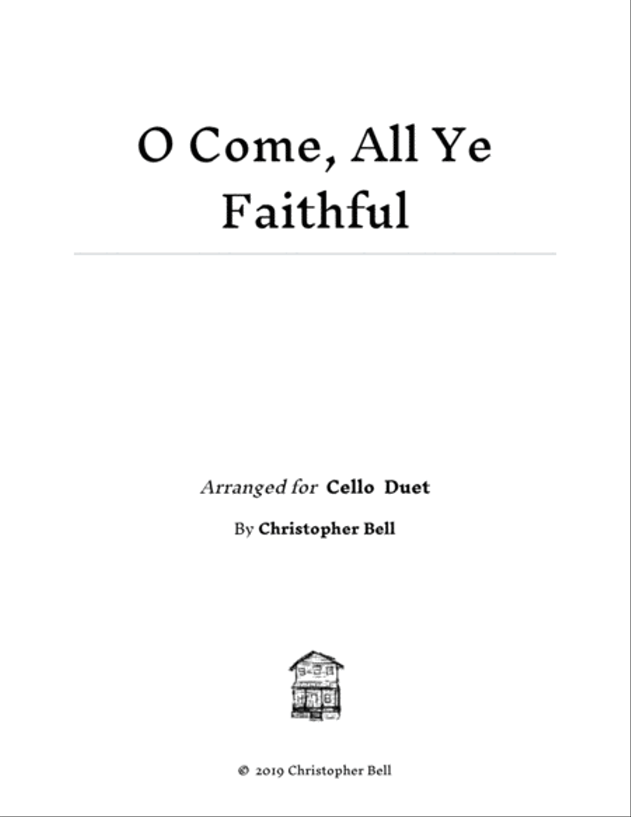 O Come, All Ye Faithful - Easy Cello Duet