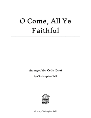 O Come, All Ye Faithful - Easy Cello Duet