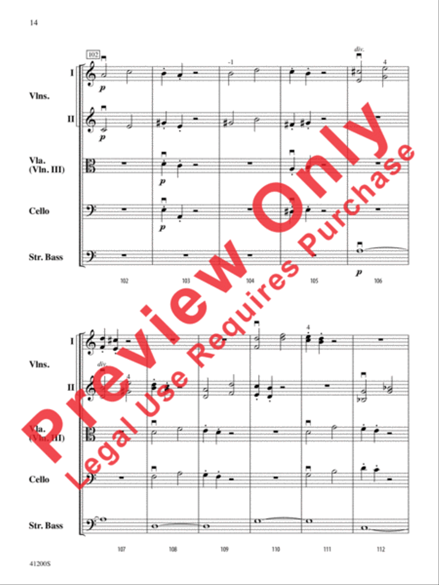 Allegro Molto Allegro Molto String Orchestra scores gallery preview page 15