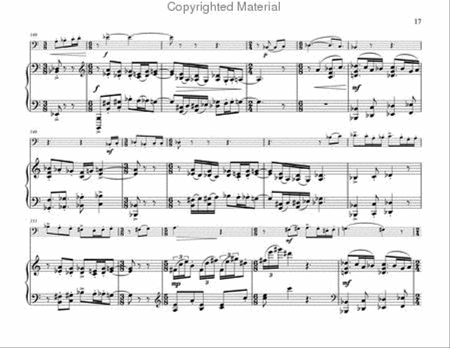 Fantasia for Trombone and Piano Piano Accompaniment scores gallery preview page 7