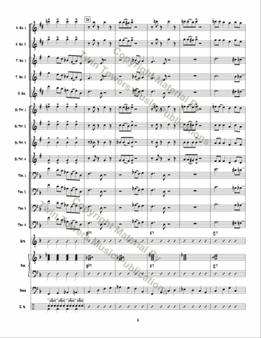 Big Red Rooster Jazz Ensemble scores gallery preview page 7