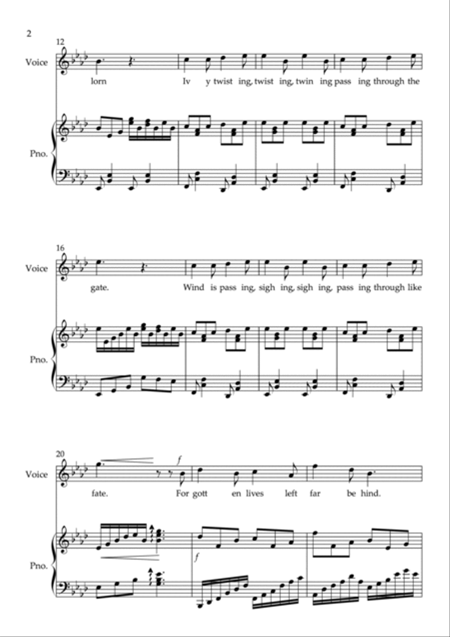 Moonlight in the Ruins Small Ensemble scores gallery preview page 2
