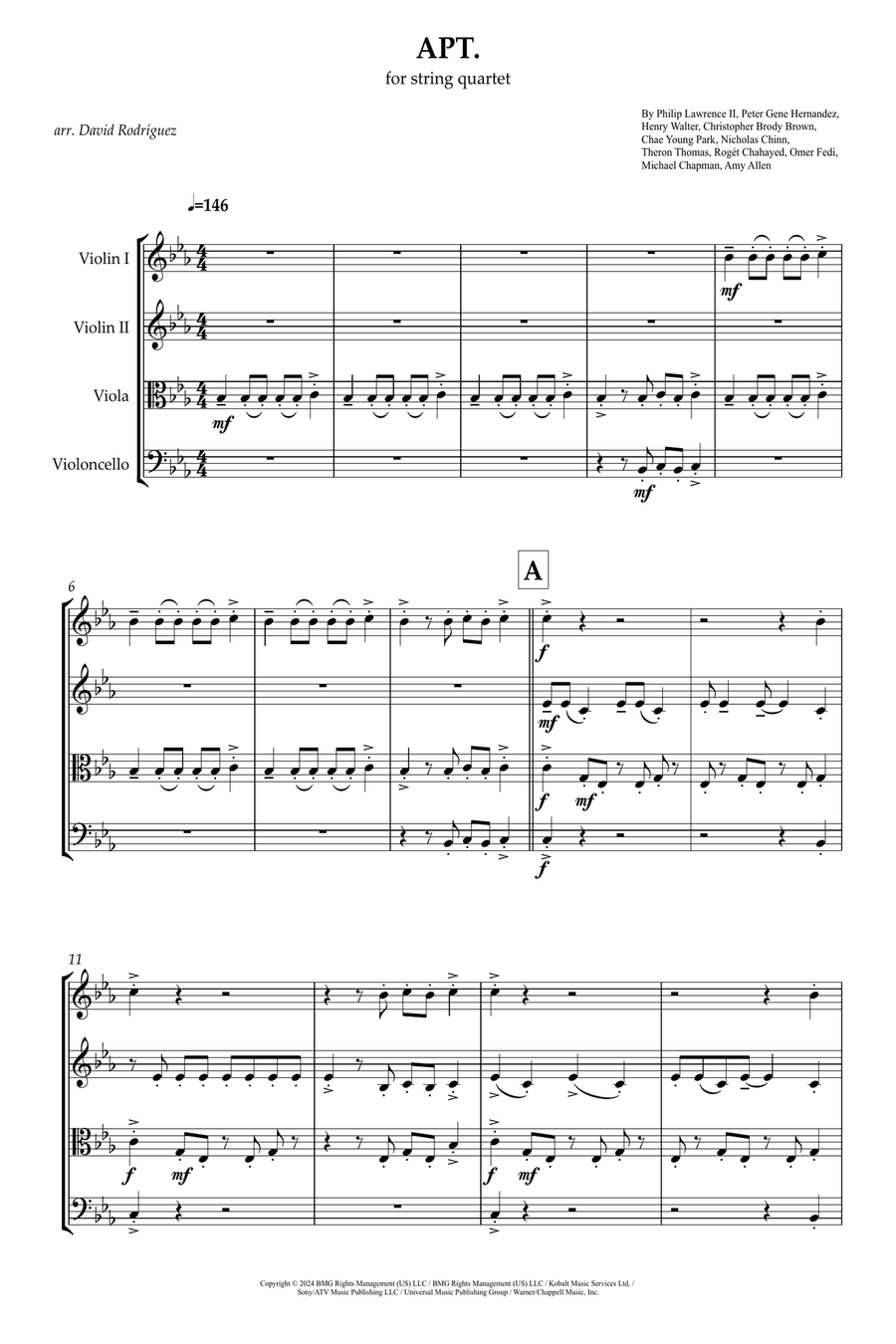 Apt. String Quartet scores gallery preview page 1