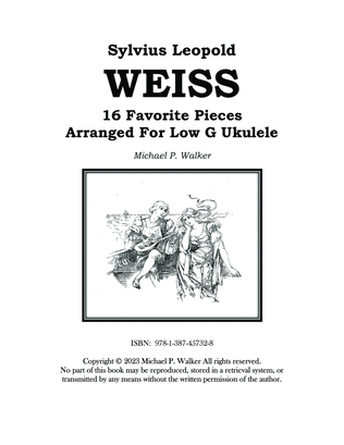 Sylvius Leopold WEISS 5 Baroque Sonatas from the London Manuscript Arranged For Low G Ukulele