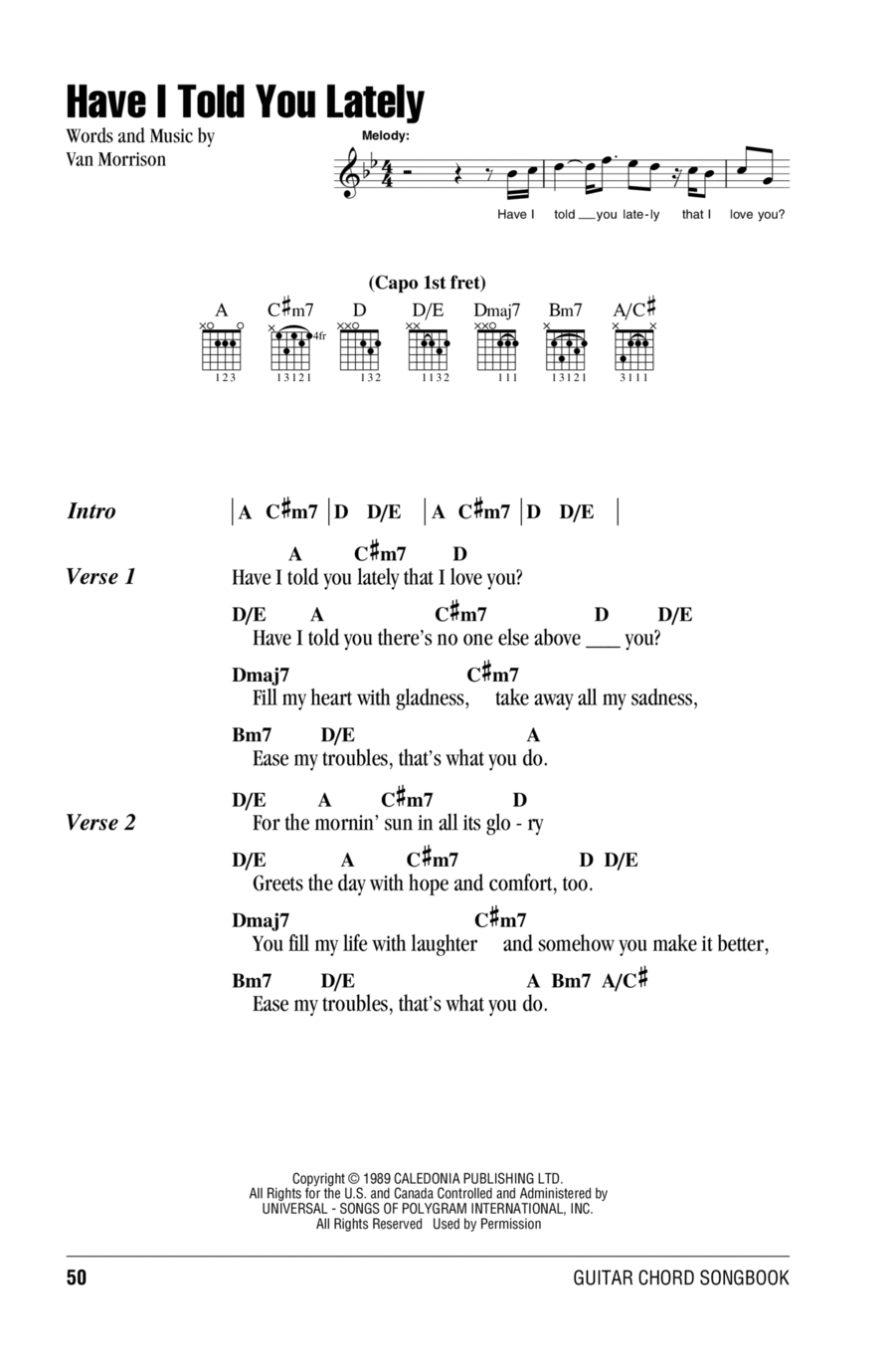 Have I Told You Lately Have I Told You Lately Acoustic Guitar scores gallery preview page 1