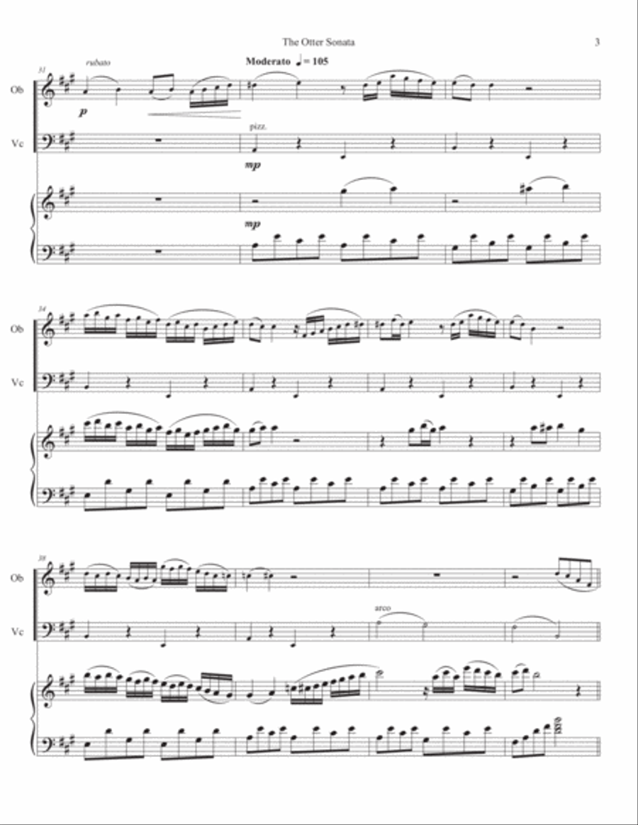 The Otter Sonata The Otter Sonata Oboe scores gallery preview page 4