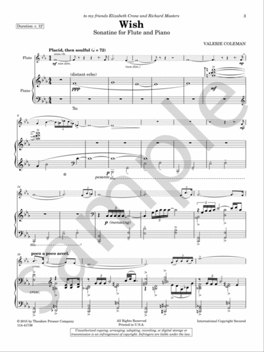 Wish Chamber Music scores gallery preview page 4