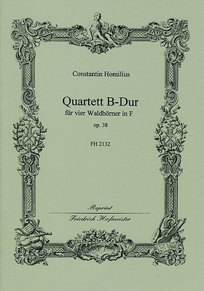 Book cover for Quartett B-Dur, op. 38